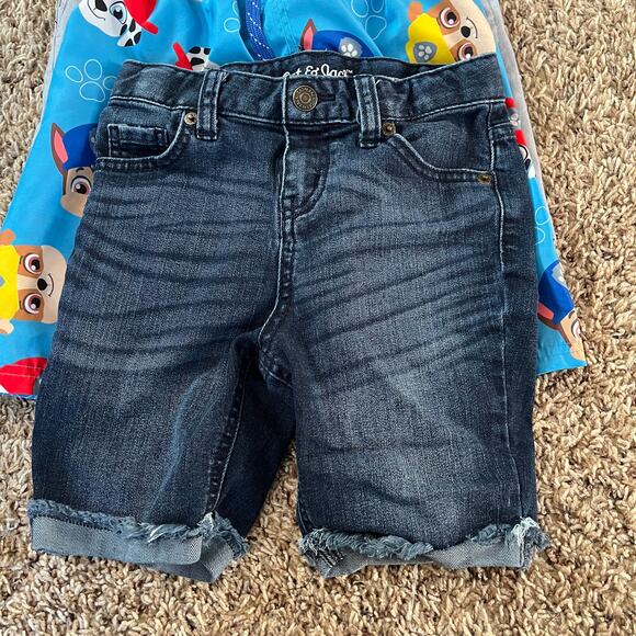Boys Size 6 Kids Lot of 5 Button Down Shirt Top Denim Short Casual Graphic - Picture 5 of 6